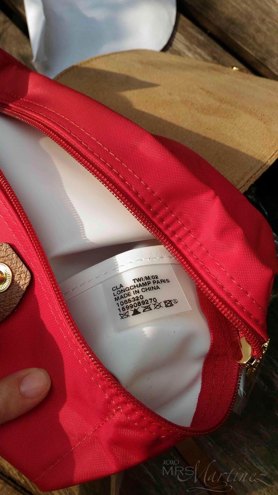 Authentic longchamp discount tag
